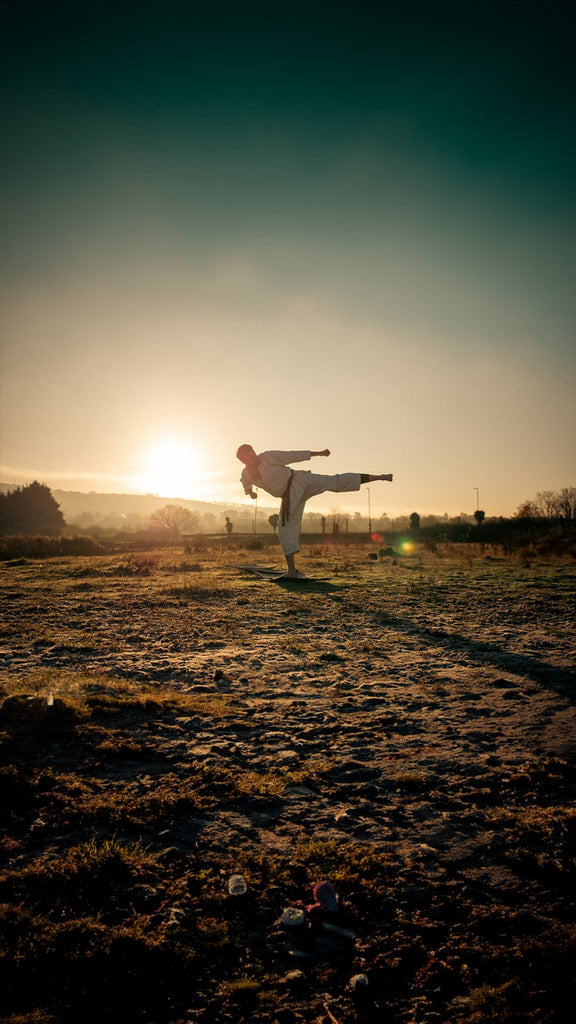 Karate-style photoshoot with model & actor, Ryan Johnston. 